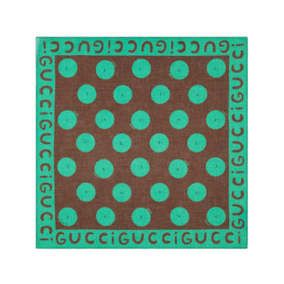 Gucci Kids Euan Roberts Smile Print Cotton Bandana