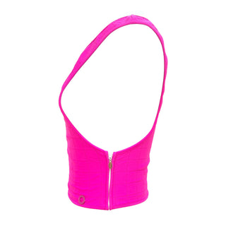 Chanel Fuchsia Pink Quilted Sleeveless Vest Top