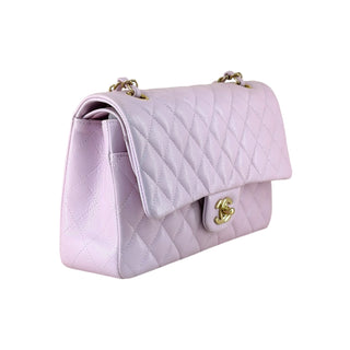 Chanel Classic Medium Flap Lilac Caviar Leather GHW