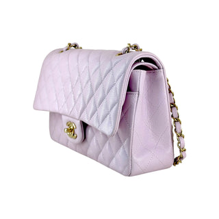 Chanel Classic Medium Flap Lilac Caviar Leather GHW