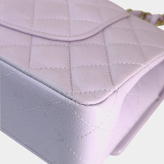 Chanel Classic Medium Flap Lilac Caviar Leather GHW