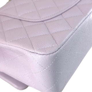 Chanel Classic Medium Flap Lilac Caviar Leather GHW