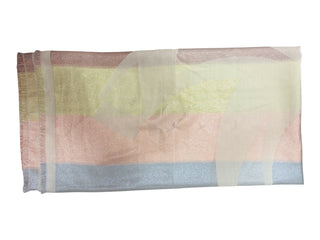 Chanel Metallic CC Cashmere Blend Fringed Scarf