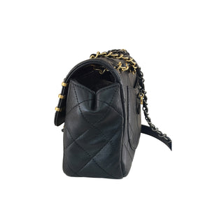 Chanel Black Lambskin Paris Embellished Flap Bag Mixed Hardware