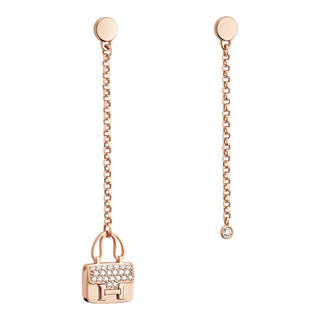 Hermès Rose Gold Amulettes Constance Earrings