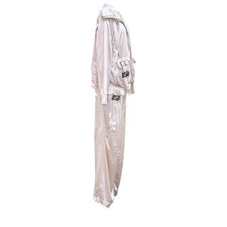 Fendi Satin Utility Jumpsuit in Blush Pink