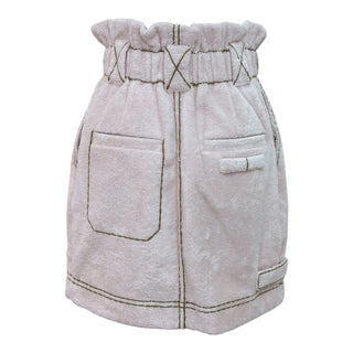 Fendi Pink Terry Cotton Double-Breasted Jacket & Shorts Co-Ord Set