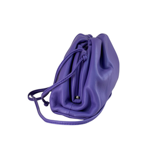 Bottega Veneta Purple Mini Pouch Leather Crossbody Bag