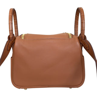 Hermès Mini Lindy 20 Gold Swift & Mississippiensis Alligator Touch Gold Hardware, 2021