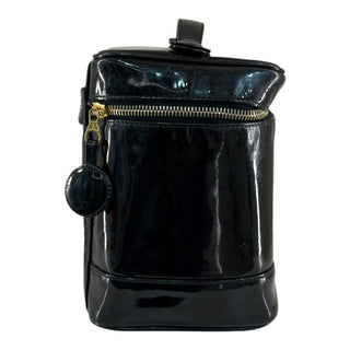 Chanel CC Black Patent Leather Vanity Case