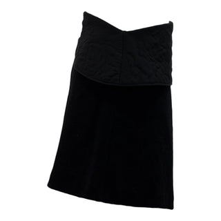 Christian Dior Black Asymmetric Tie Skirt