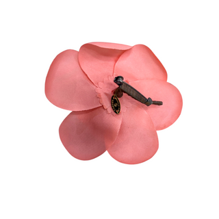 Chanel Pink Camellia Flower Brooch