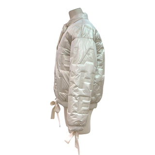 Chanel Cream Puffer Jacket