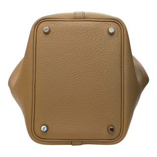 Hermès Picotin Lock 18 Gold Clemence Leather Handbag