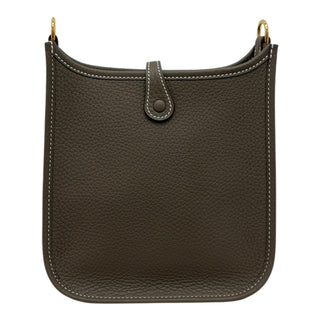 Hermés Evelyne TPM Mini Amazone 16 in Etoupe Taurillon Clemence with Gold Hardware