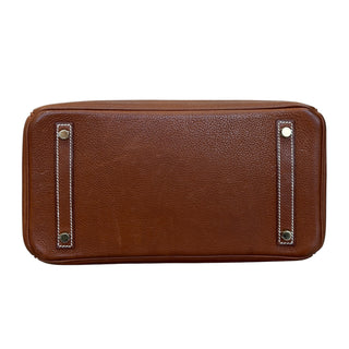 Hermès Birkin 30 Marron d'Inde Fjord Leather Bag with Gold Hardware