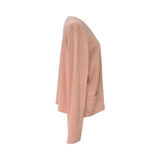 Chanel Pink Asymmetric Knit Cardigan