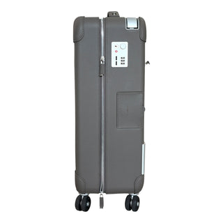 Hermès Etain Taurillon Regate & Canvas Quadrige R.M.S Cabin Suitcase with Palladium Hardware