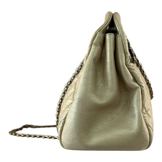 Chanel Gold Quilted Leather Large Just Mademoiselle Bowler Bag