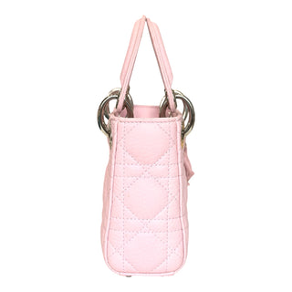 Christian Dior Mini Lady Dior Light Pink Cannage Grained Calfskin Bag