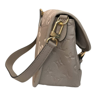 Louis Vuitton Diane MM Tourterelle Monogram Empreinte Leather Bag