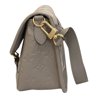 Louis Vuitton Diane MM Tourterelle Monogram Empreinte Leather Bag