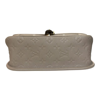 Louis Vuitton Diane MM Tourterelle Monogram Empreinte Leather Bag