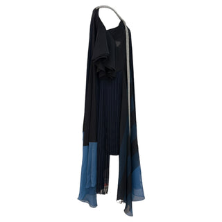 Chloé Pleated Colour-Block Midi Dress