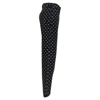 Alexander Wang Crystal Logo Wide-Leg Jeans