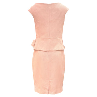 Chanel Blush Pink Tweed Bow Skirt Suit Set