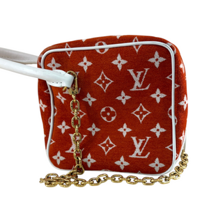 Louis Vuitton Orange Monogram Jacquard Velvet LV Match Square Bag
