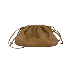 Bottega Veneta Tan Leather Mini Pouch Crossbody Bag