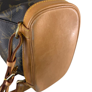 Louis Vuitton Montsouris MM Monogram Canvas Backpack Natural Cowhide Leather