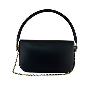 Chanel Métiers d'Art 2026 Flap Bag with Top Handle Black Shiny Calfskin Gold-Tone Hardware