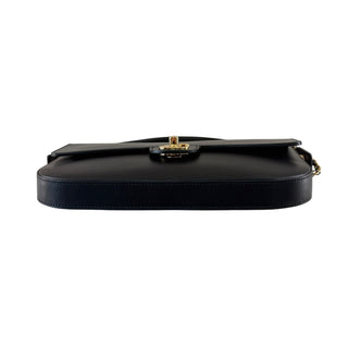 Chanel Métiers d'Art 2026 Flap Bag with Top Handle Black Shiny Calfskin Gold-Tone Hardware