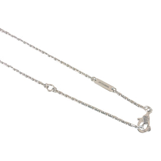 Van Cleef & Arpels Vintage Alhambra 18K White Gold Pavé Diamond Pendant Necklace