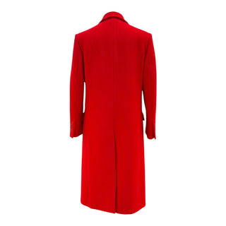 Ralph Lauren Red Double-Breasted Wool Coat