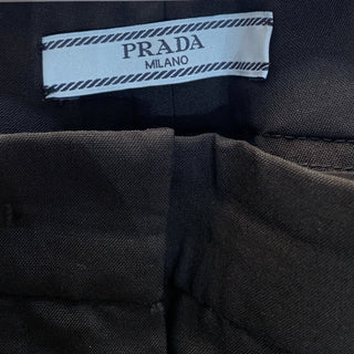 Prada Lace Side Panel Fitted Trousers