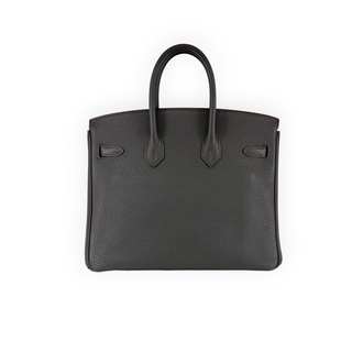 Hermès Étain Togo Leather Birkin 25 Palladium Hardware Bag