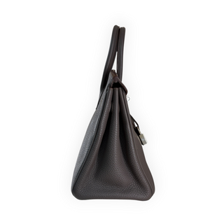 Hermès Étain Togo Leather Birkin 25 Palladium Hardware Bag