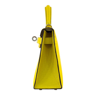 Hermès Jaune de Naples Chèvre Leather Mini Kelly 20 Bag