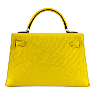Hermès Jaune de Naples Chèvre Leather Mini Kelly 20 Bag