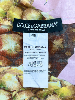 Dolce & Gabbana Pineapple Print Dress
