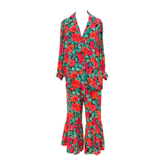 Gucci Floral Pearl Embellished Co-Ord Trouser Set
