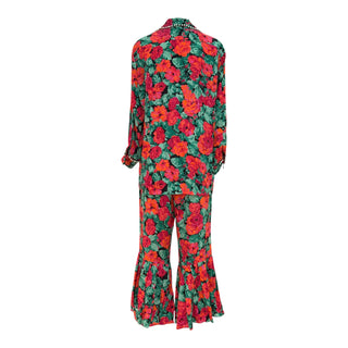 Gucci Floral Pearl Embellished Co-Ord Trouser Set