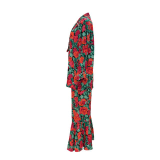 Gucci Floral Pearl Embellished Co-Ord Trouser Set