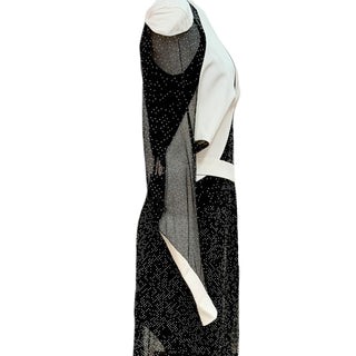 Louis Vuitton Sheer Patchwork Belted Maxi Dress