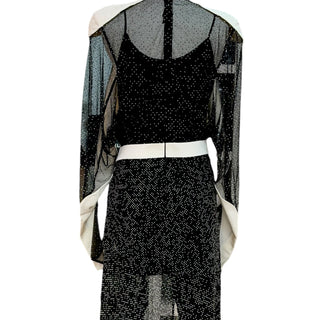 Louis Vuitton Sheer Patchwork Belted Maxi Dress