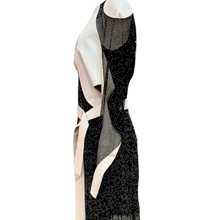 Louis Vuitton Sheer Patchwork Belted Maxi Dress