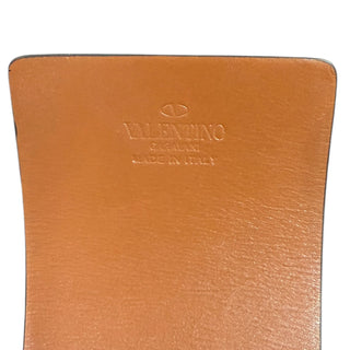 Valentino Garavani Caramel Suede VLogo Wide Belt